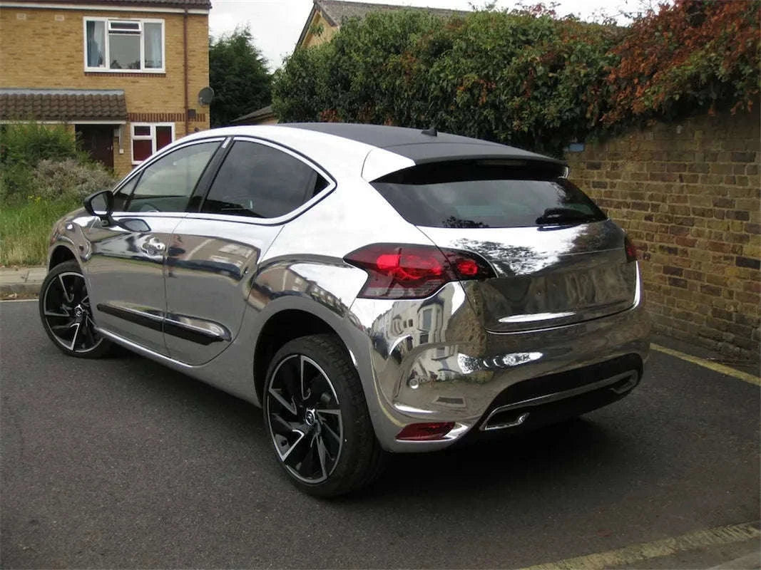 Silver Chrome Vinyl Wrap for Vehicles, Motorcycles and Bicycles-20X152 CM / China Mainland