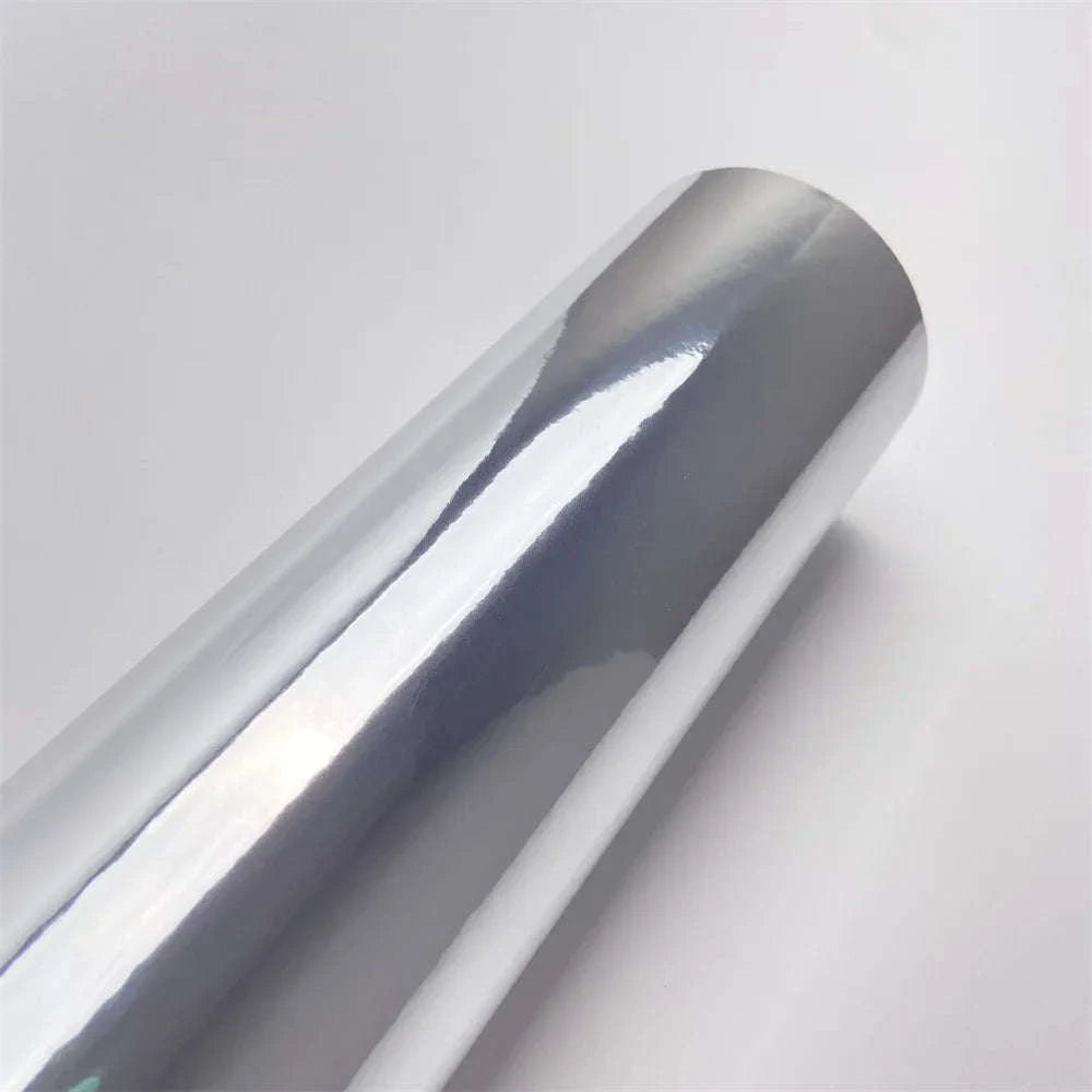 Silver Chrome Vinyl Wrap for Vehicles, Motorcycles and Bicycles-20X152 CM / China Mainland