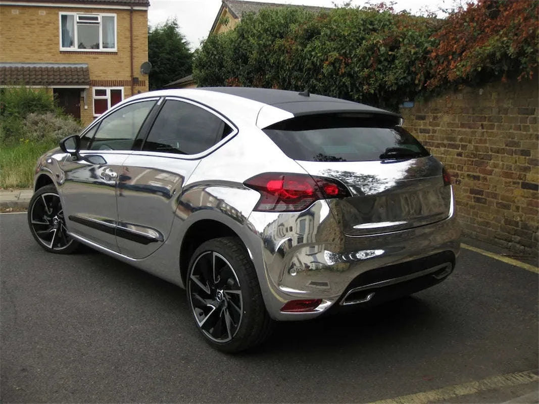 Silver Chrome Vinyl Wrap for Vehicles, Motorcycles and Bicycles-20X152 CM / China Mainland