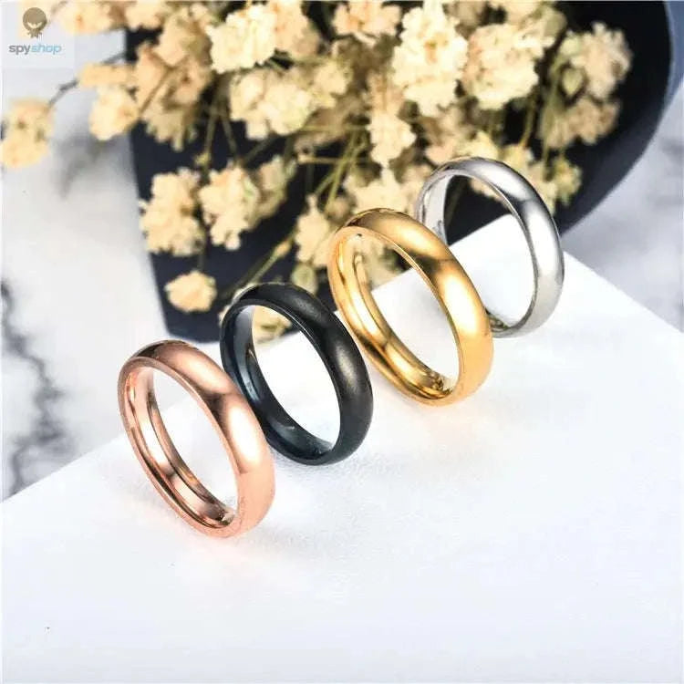 Simple 6mm Titanium Ring - Hypoallergenic Wedding Band-Rose Gold / 7