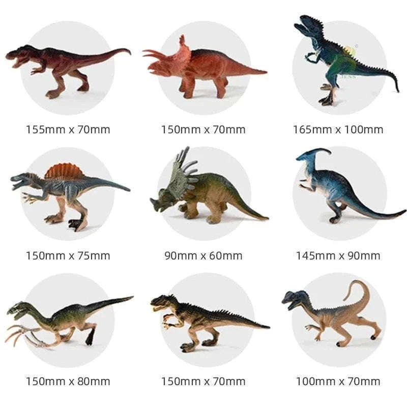 Simulation Dinosaur Toy Set for Kids with Storage Box-64PCS Set