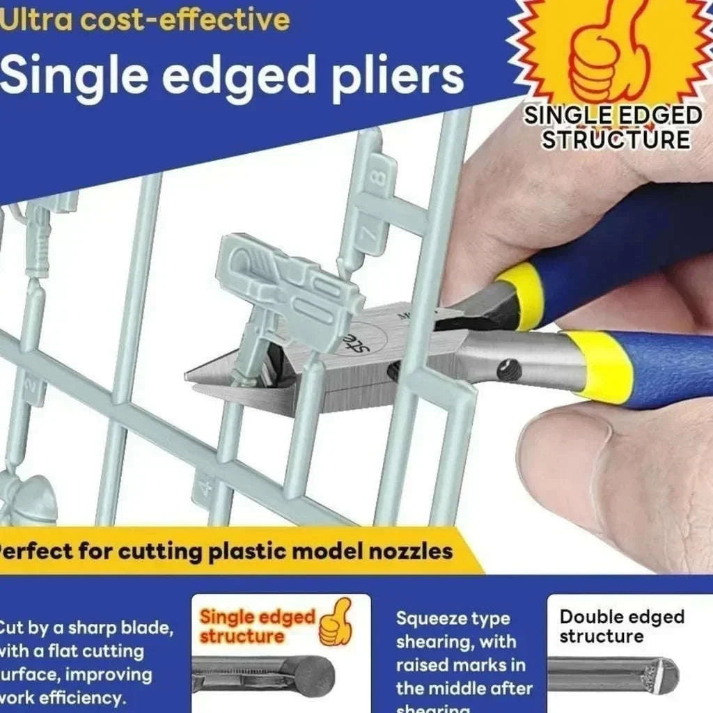 Single Edge Plastic Nippers for Model Kits Precision Cutting Tool-United States