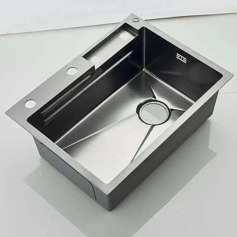 Single Slot Kitchen Sink with Faucet 60x45cm 4-Function-Set Q1 68X45cm / Mexico