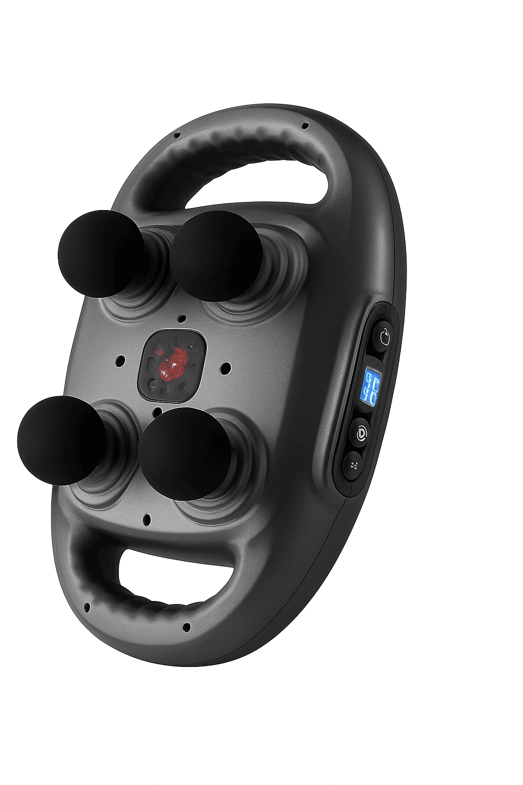 Six-Head Fascia Massage Gun for Deep Muscle Relief-Black