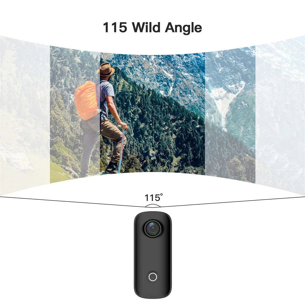 SJCAM C100 Plus 4K Action Camera Waterproof 30M WiFi EIS-C100 Plus Black / Standard