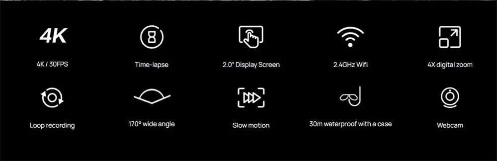 SJCAM SJ4000 Air 4K WiFi Action Camera 30M Waterproof Wide Angle-SJ4000 Air / Standard