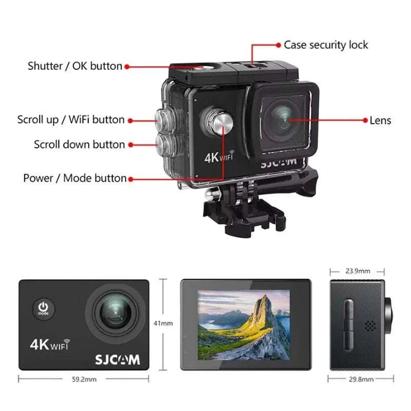 SJCAM SJ4000 Air 4K WiFi Action Camera 30M Waterproof Wide Angle-SJ4000 Air / Standard