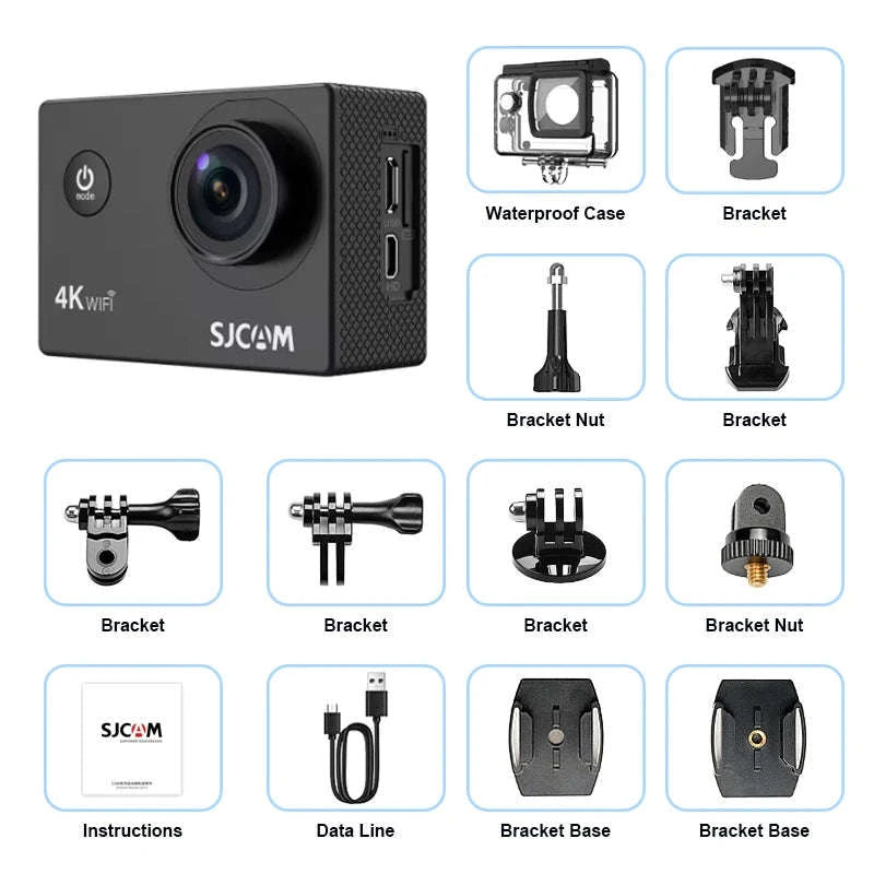 SJCAM SJ4000 Air 4K WiFi Action Camera 30M Waterproof Wide Angle-SJ4000 Air / Standard