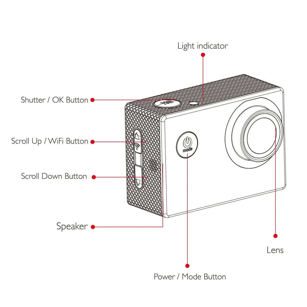 SJCAM SJ4000 Air 4K WiFi Action Camera 30M Waterproof Wide Angle-SJ4000 Air / Standard