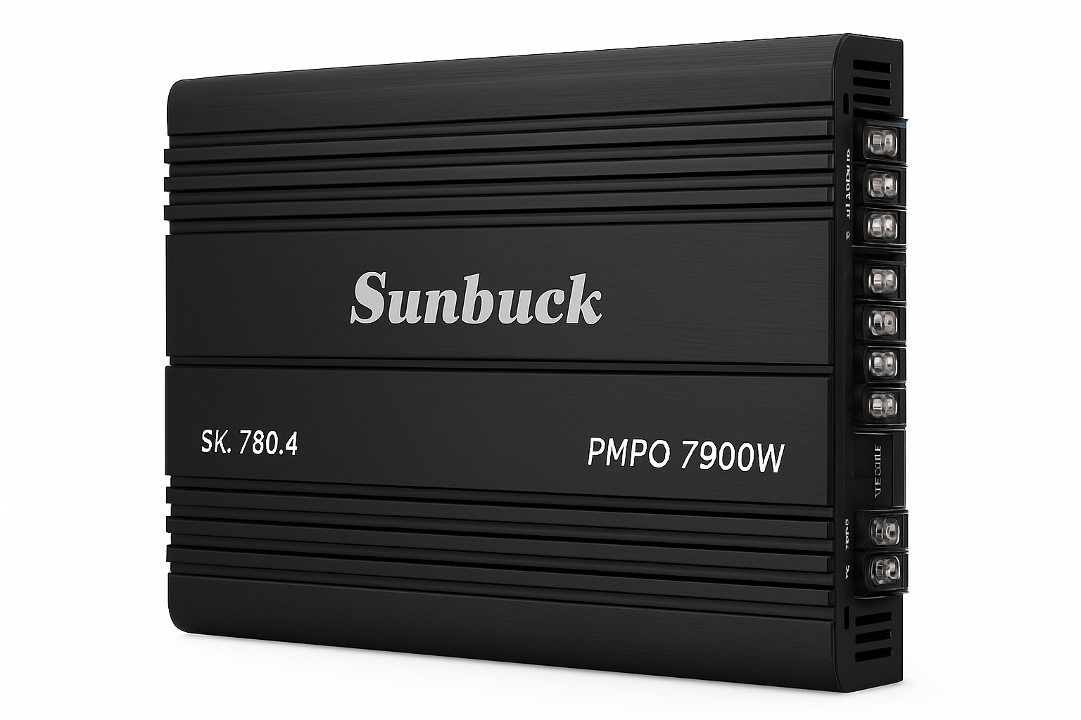 SK-790.4 Amplificador de Potência para Carro 12V de 4 Canais Classe A/B Digital Estéreo Surround Reprodutor de Áudio para Subwoofer Passivo para Carros Máx. 7900W