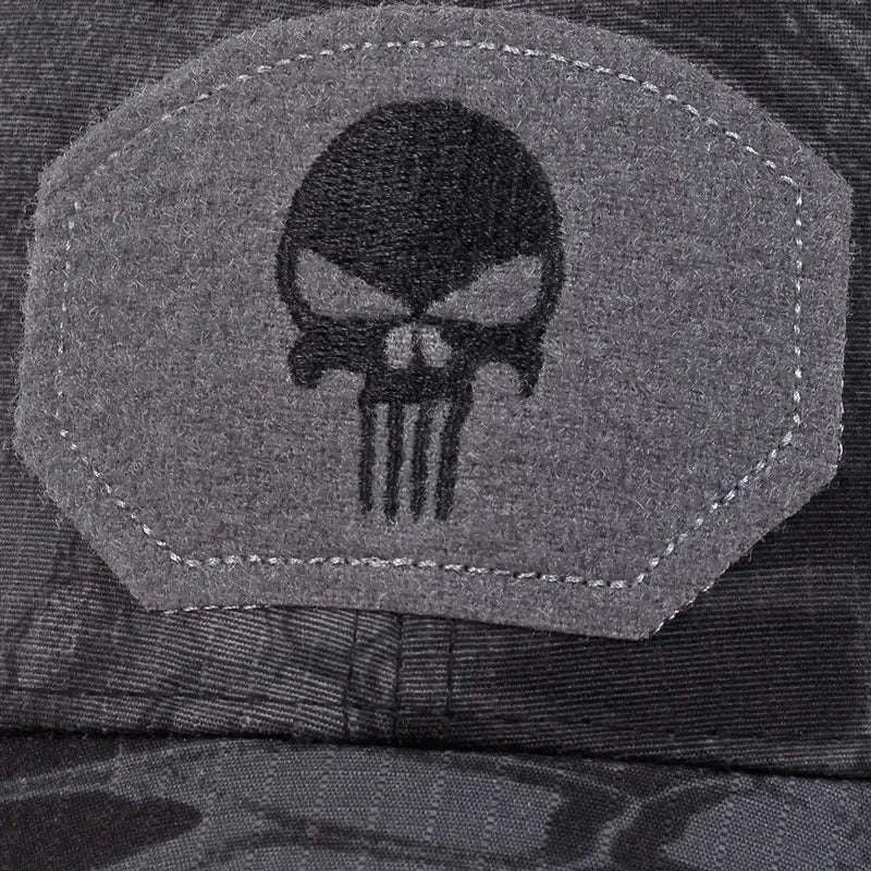 Skull Embroidered Baseball Cap with Breathable Patch Design-SFH8