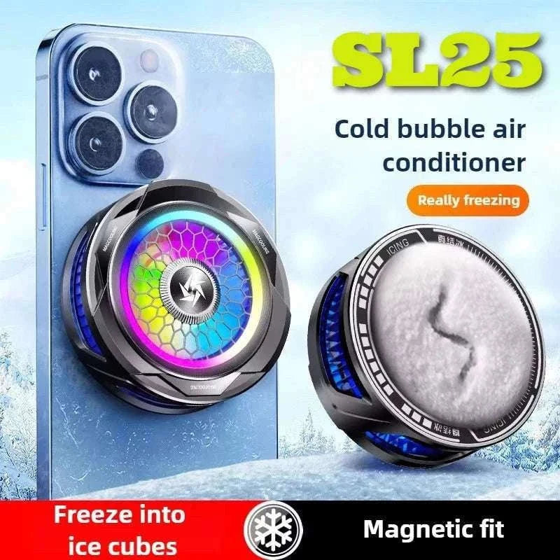 SL25 15W Magnetic Back-Clip Phone Cooling Radiator-SL25-Black
