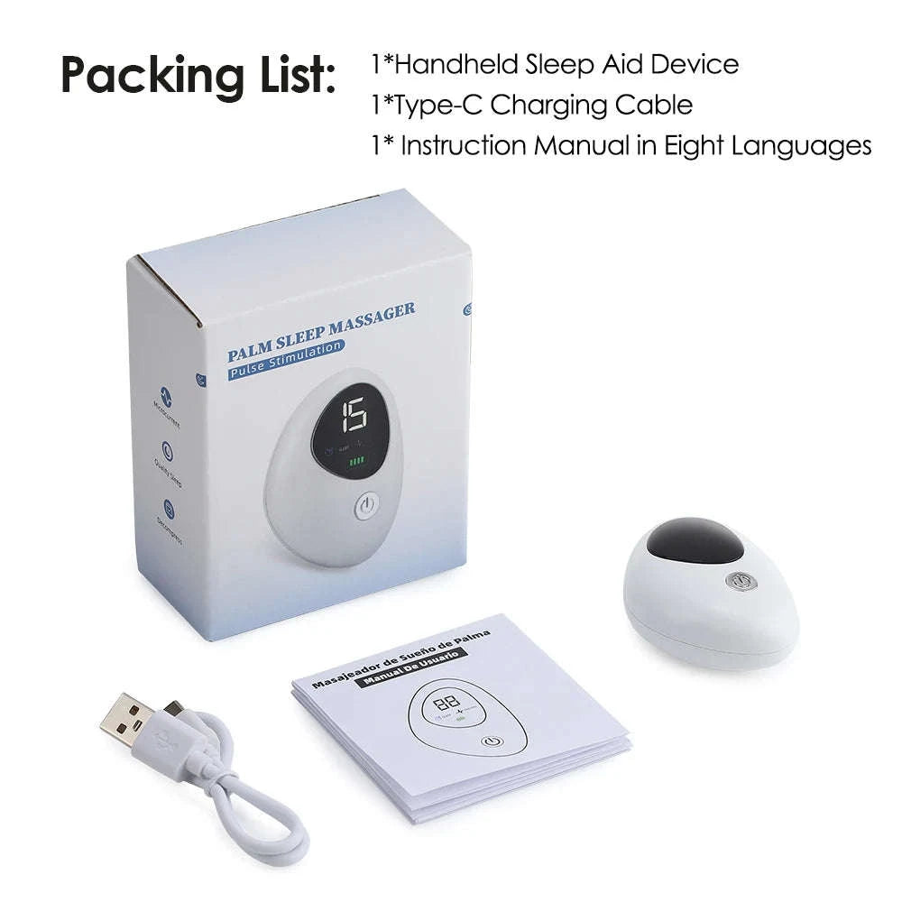 Sleep Aid Device Microcurrent Hypnosis for Insomnia & Anxiety Relief-GERMANY / WHITE