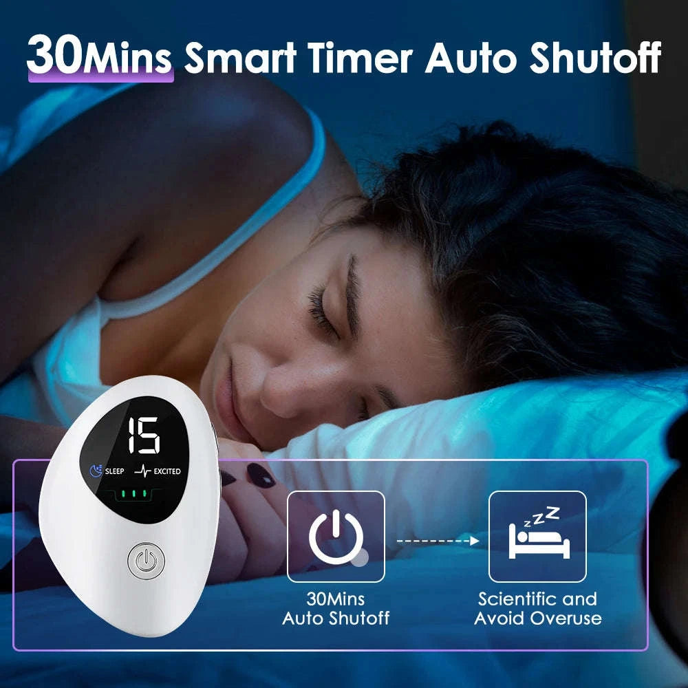 Sleep Aid Device Microcurrent Hypnosis for Insomnia & Anxiety Relief-GERMANY / WHITE