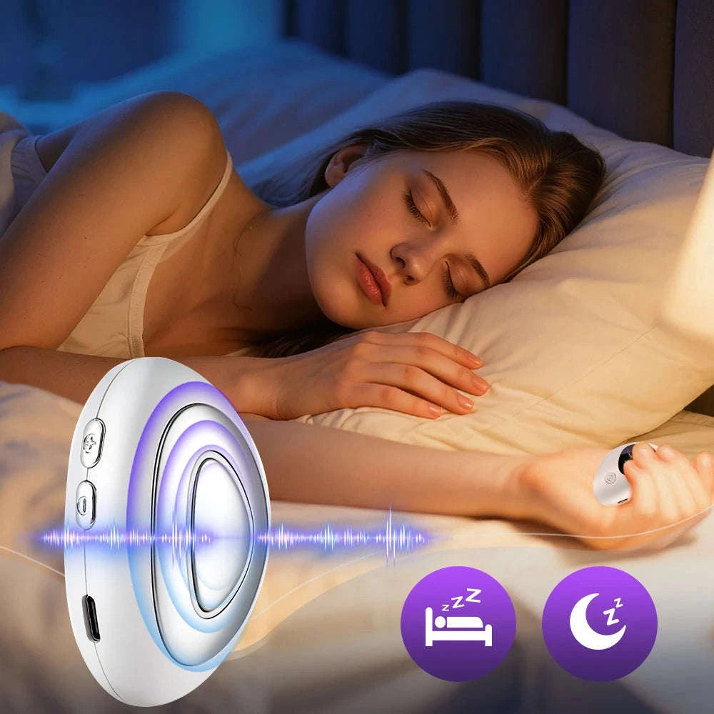 Sleep Aid Device Microcurrent Hypnosis for Insomnia & Anxiety Relief-GERMANY / WHITE