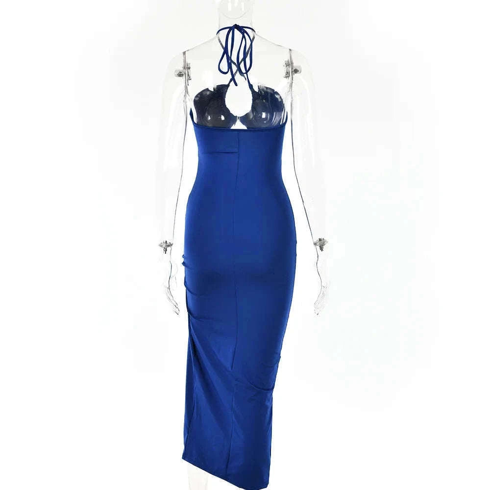 Sleeveless Sexy Bodycon Club Dress for Night Out Confidence-M / Brown