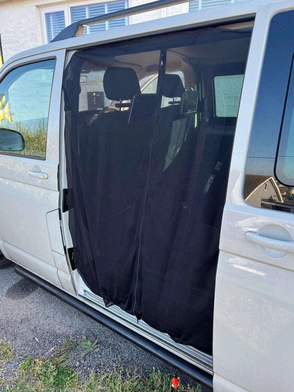 Sliding Door Magnetic Insect Screen Net for T5 T6-black