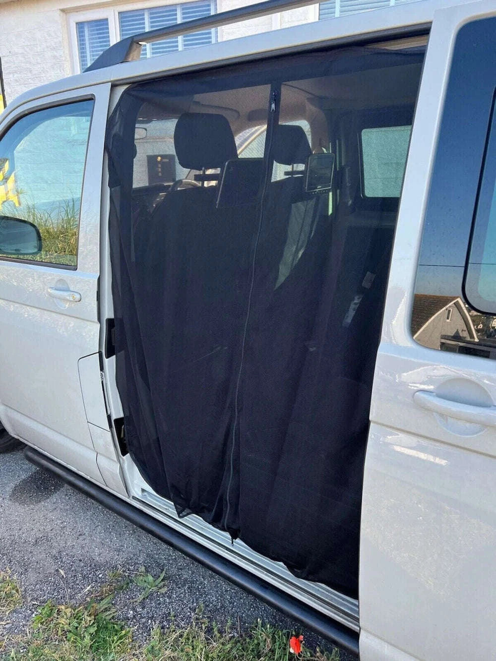 Sliding Door Magnetic Insect Screen Net for T5 T6-black