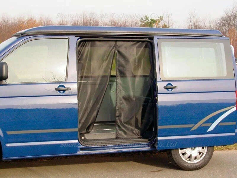 Sliding Door Magnetic Insect Screen Net for T5 T6-black
