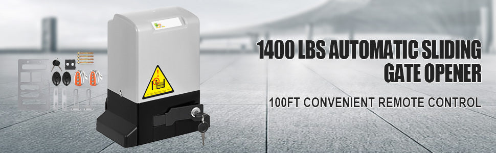 Automatic Sliding Gate Opener 600 kg with Remote Control