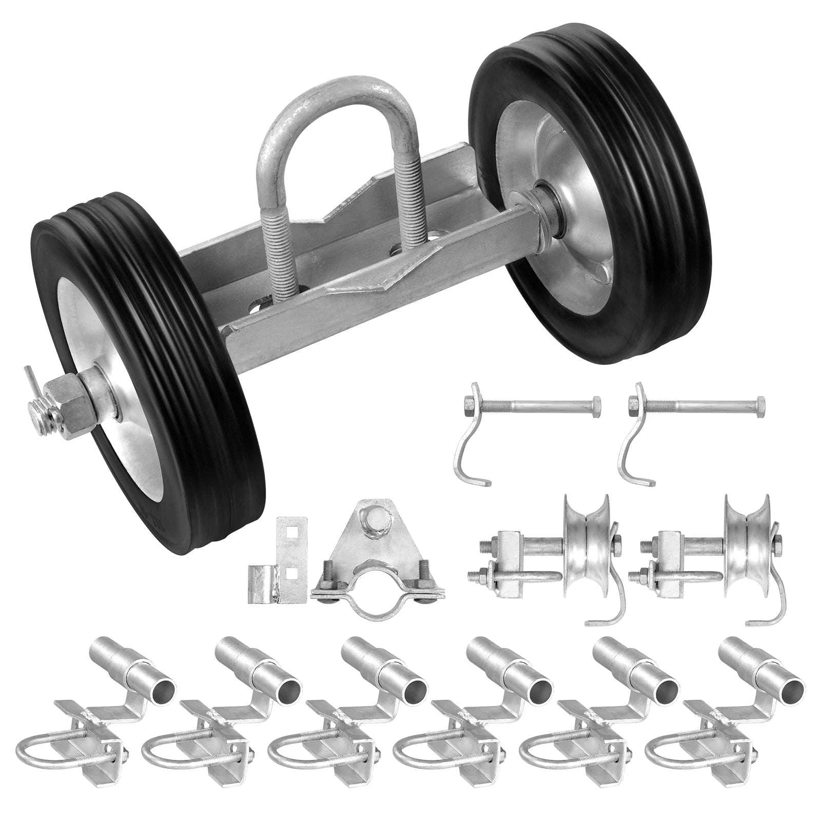 Sliding Gate Roller Kit with 6" Wheels – Heavy Duty 600 lb Support-600 lbs / United States
