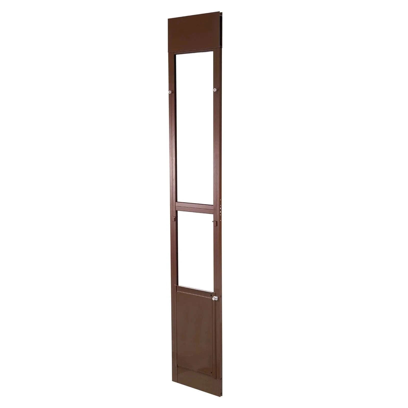 Sliding Glass Dog Door with Lock – Adjustable Aluminum Pet Panel-75 to 81in L / United States