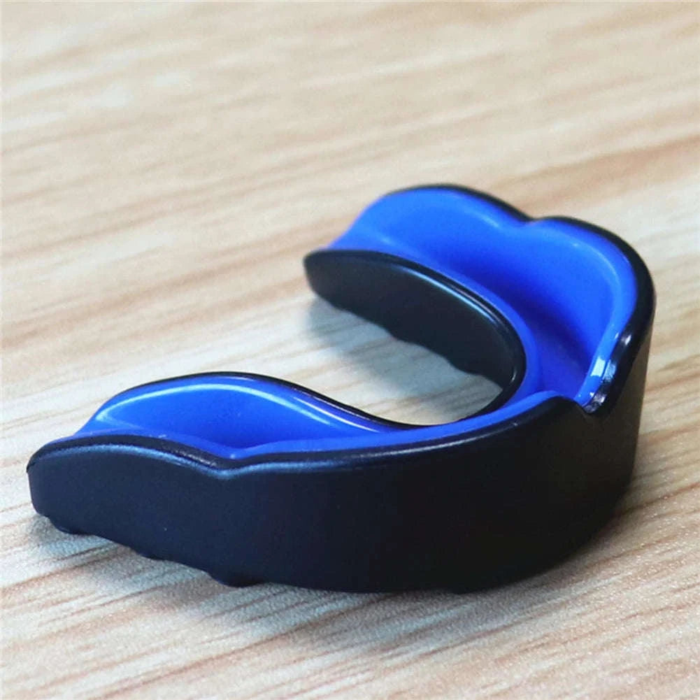 Slim Fit Sports Mouth Guard for Boxing Football Hockey (1–4 Pack)-1X Black white / China Mainland
