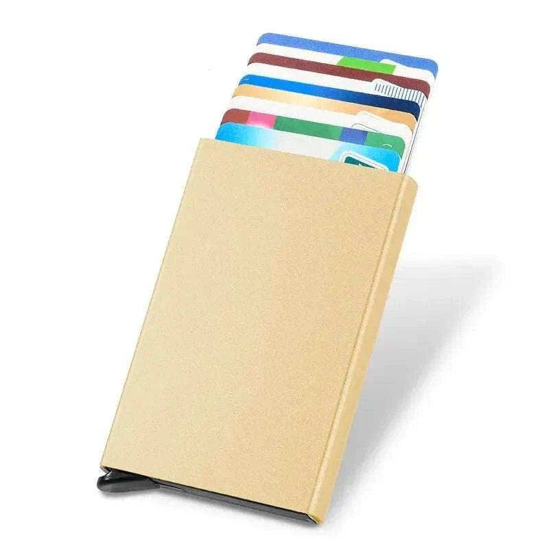 Slim RFID Blocking Card Wallet-Silver