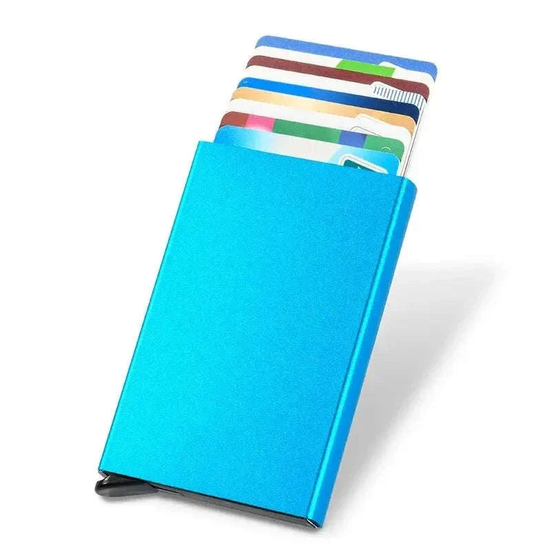 Slim RFID Blocking Card Wallet-Silver