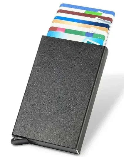 Slim RFID Blocking Card Wallet-Silver