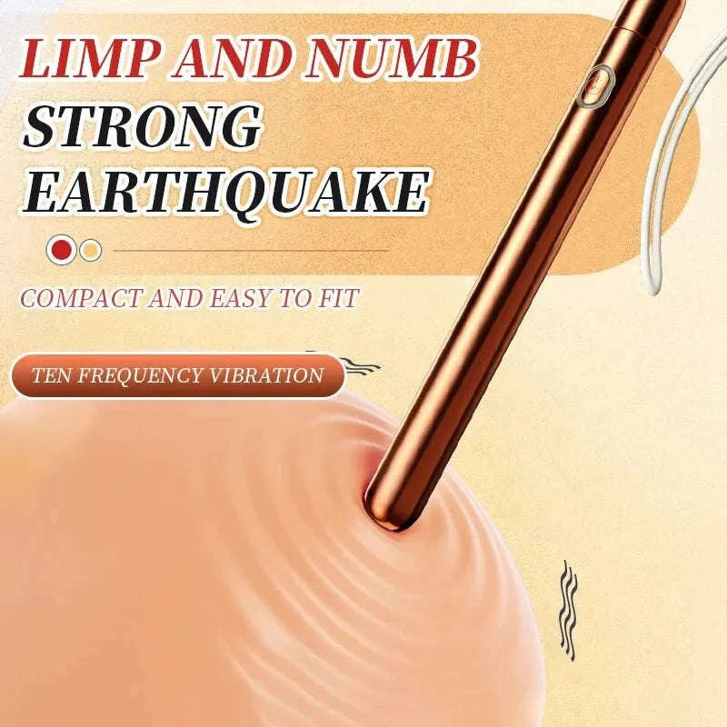 Slim Vibrator Stainless Steel Mini Stimulator-ChaoQu Pen