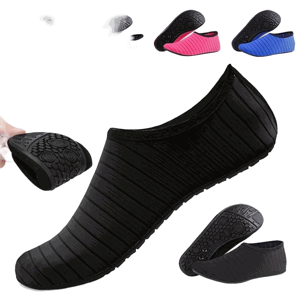 Slipproof Quick-Dry Water Shoes for Beach and Swim-Stripe Blue / 38-39