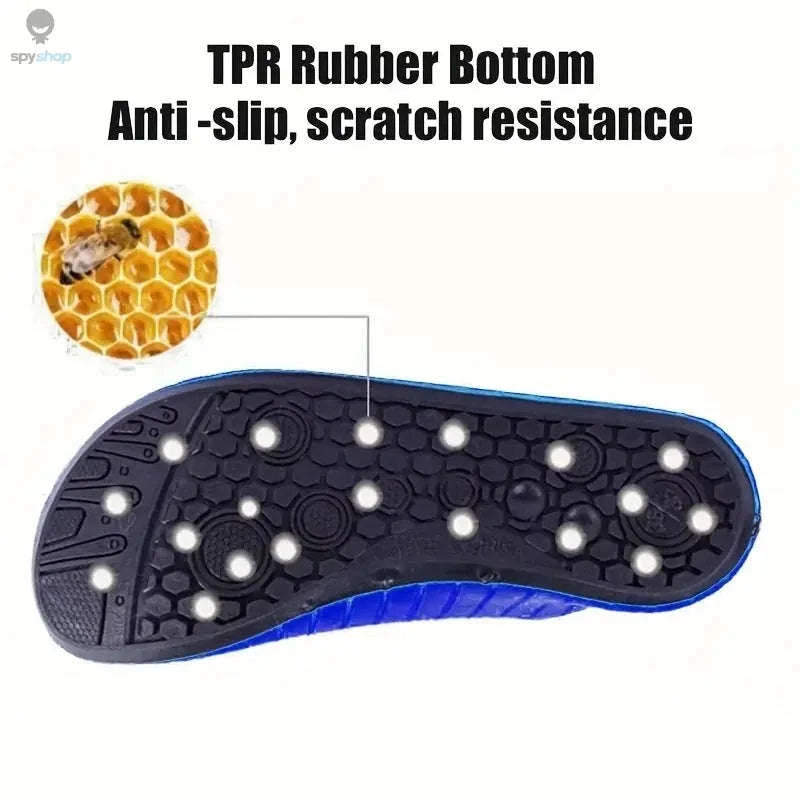 Slipproof Quick-Dry Water Shoes for Beach and Swim-Stripe Blue / 38-39