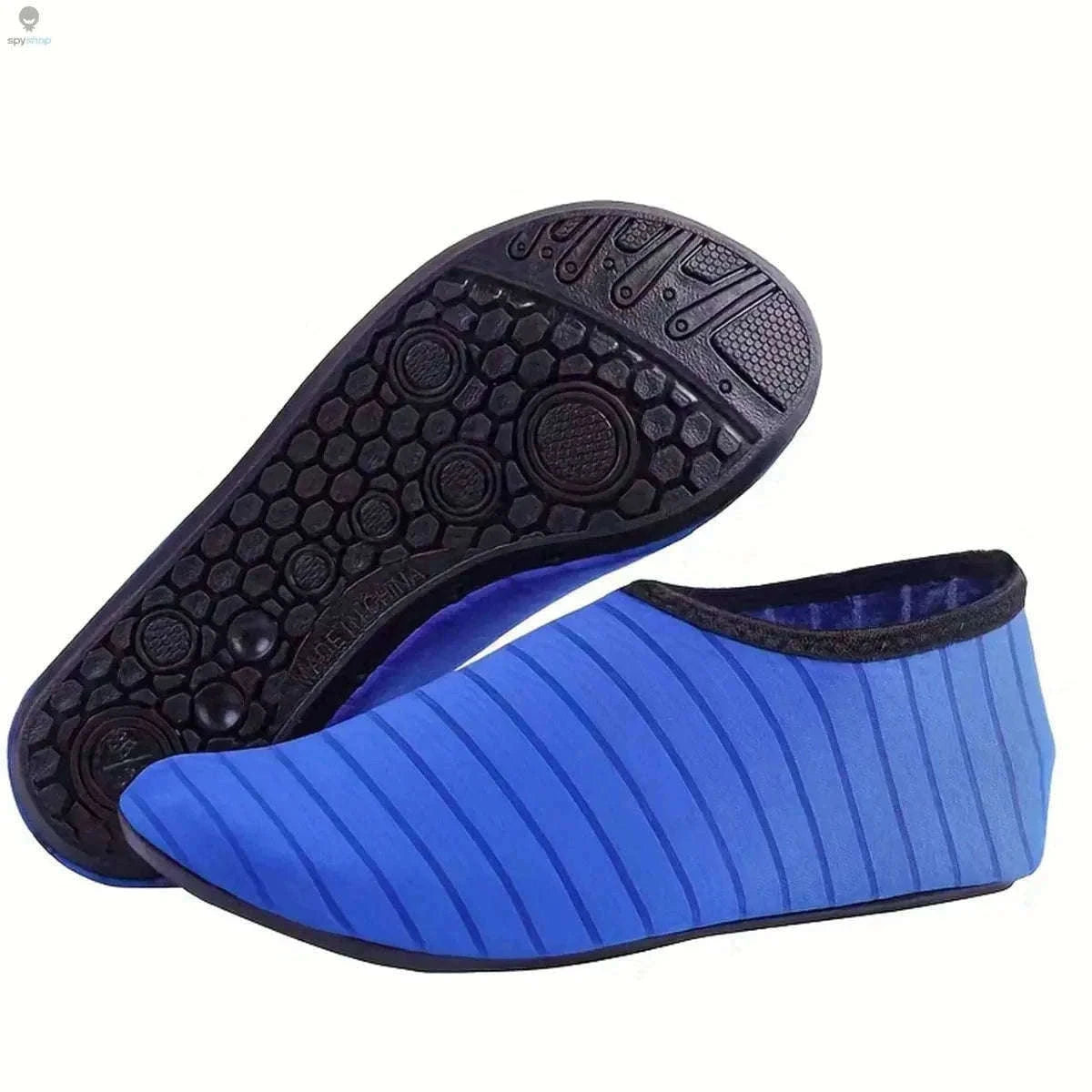 Slipproof Quick-Dry Water Shoes for Beach, Swim and Shore-Stripe Blue / 38-39