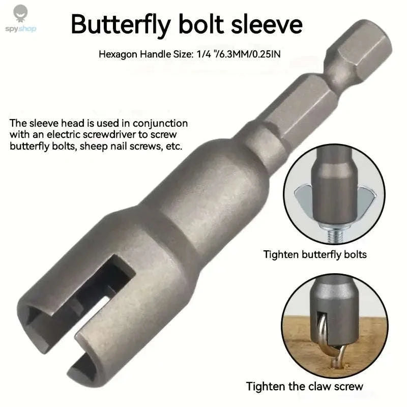 Slotted Butterfly Hole Socket Wrench-1pc Slotted sleeve
