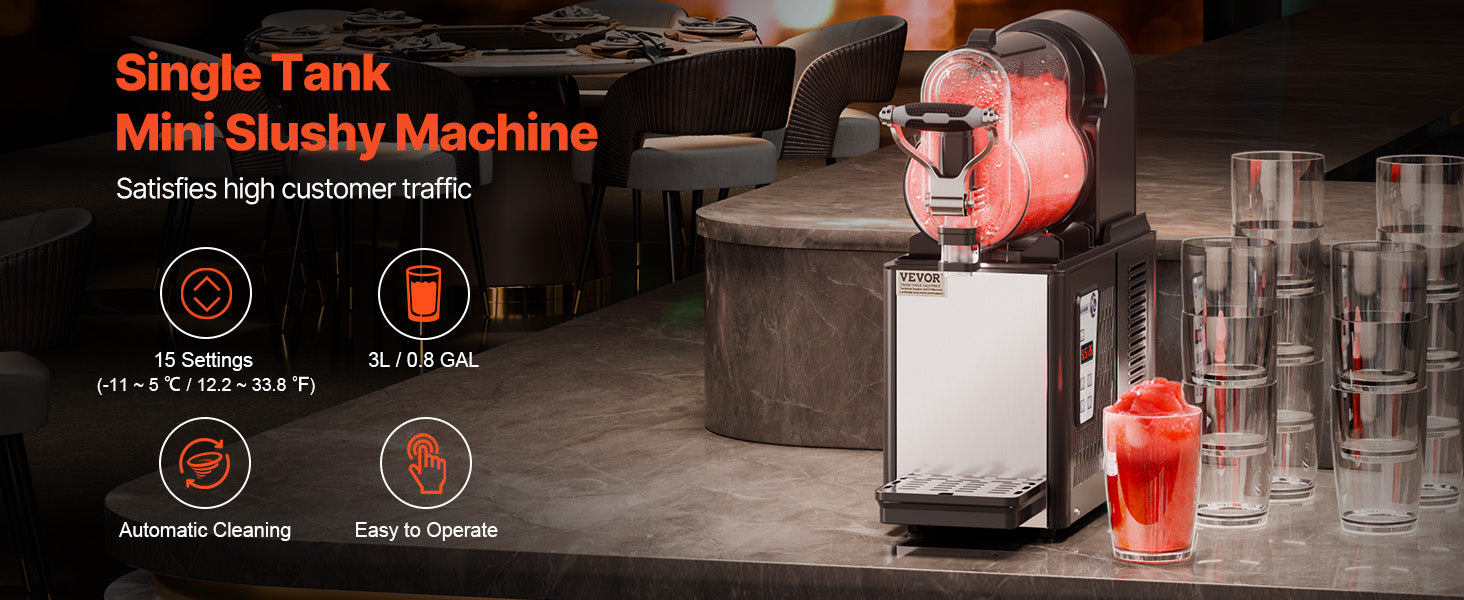 Commercial Slushie Machine 3L/6L Frozen Drink & Smoothie Maker