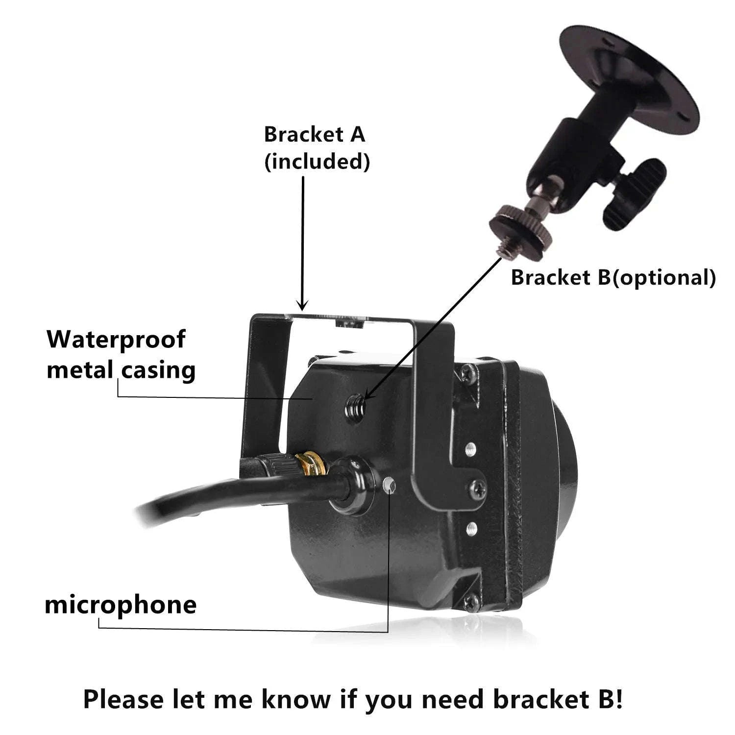 Small Outdoor Mini IR IP POE Camera with Night Vision and Audio-5MP / 6mm