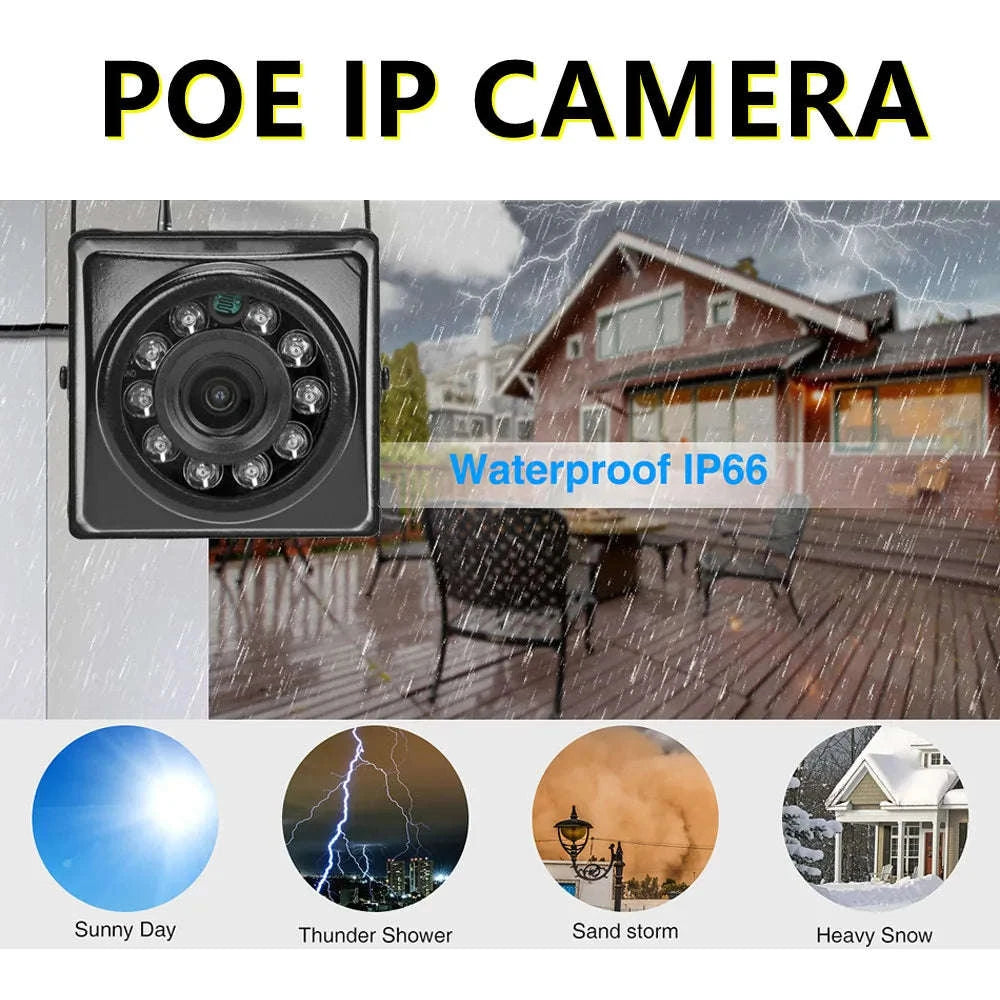 Small Outdoor Mini IR IP POE Security Camera-IMX307 / 3.6mm