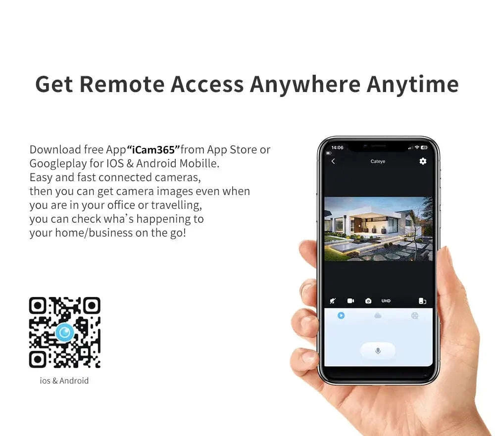 Smart 3MP Digital Peephole Camera with Wireless Door Viewer-Door Camera