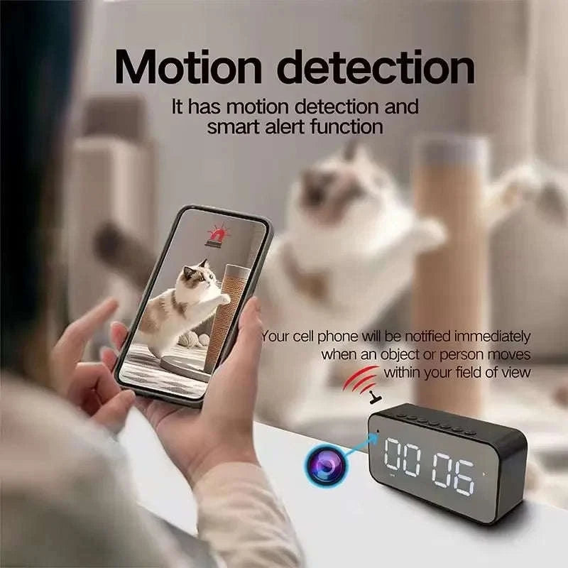 Smart Alarm Clock Camera with 4K HD and Bluetooth Speaker-China Mainland