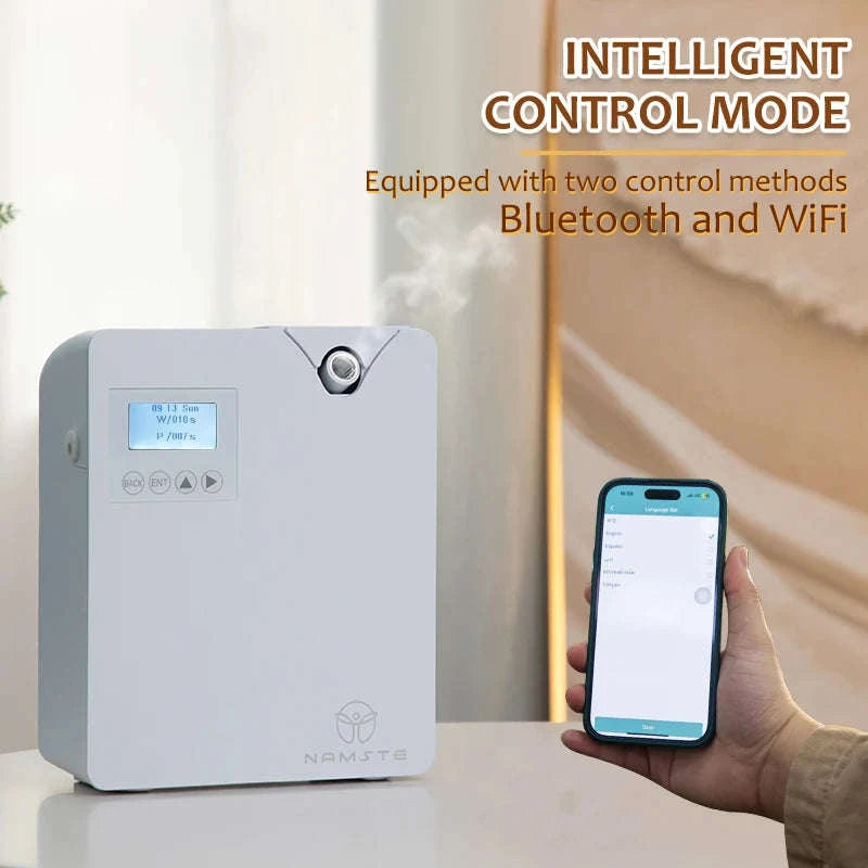 Smart Aroma Diffuser with App, Bluetooth Control and Quiet Mist-067-Black / US / United States