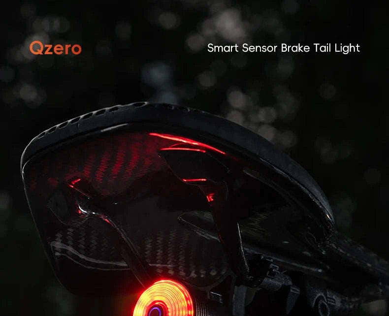 Smart Auto Brake Sensing Bike Tail Light USB Rechargeable IPX6-Q0