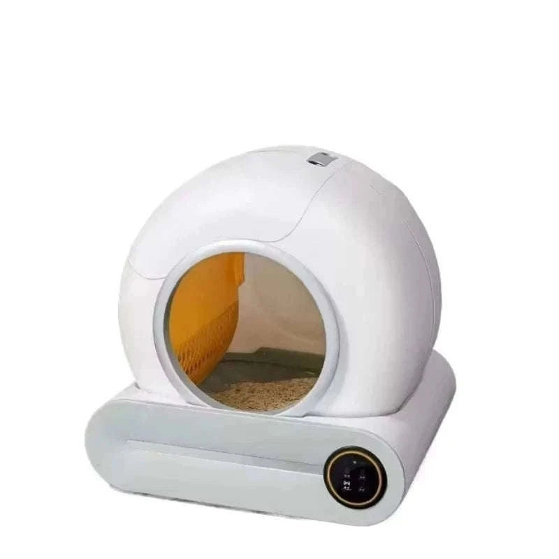Smart Automatic Cat Litter Box with App Control-white / EU / france