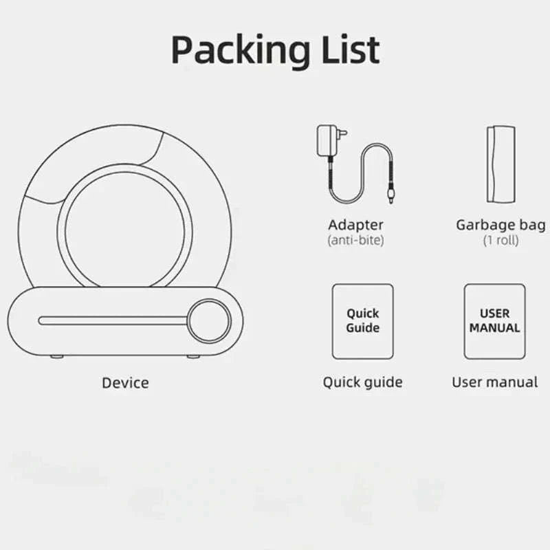 Smart Automatic Cat Litter Box with App Control-white / EU / france