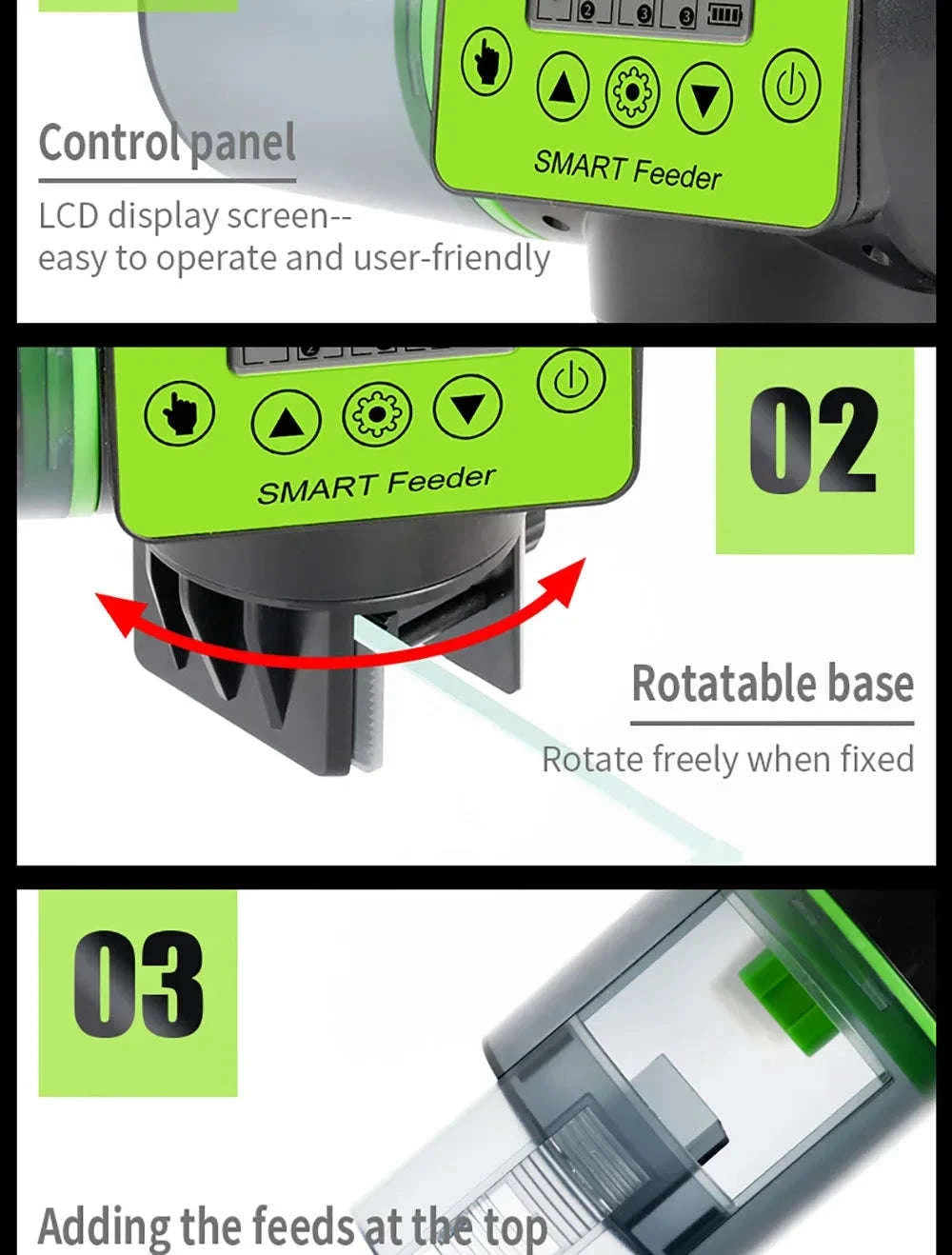 Smart Automatic Fish Feeder with Digital Timer-AF-2019B