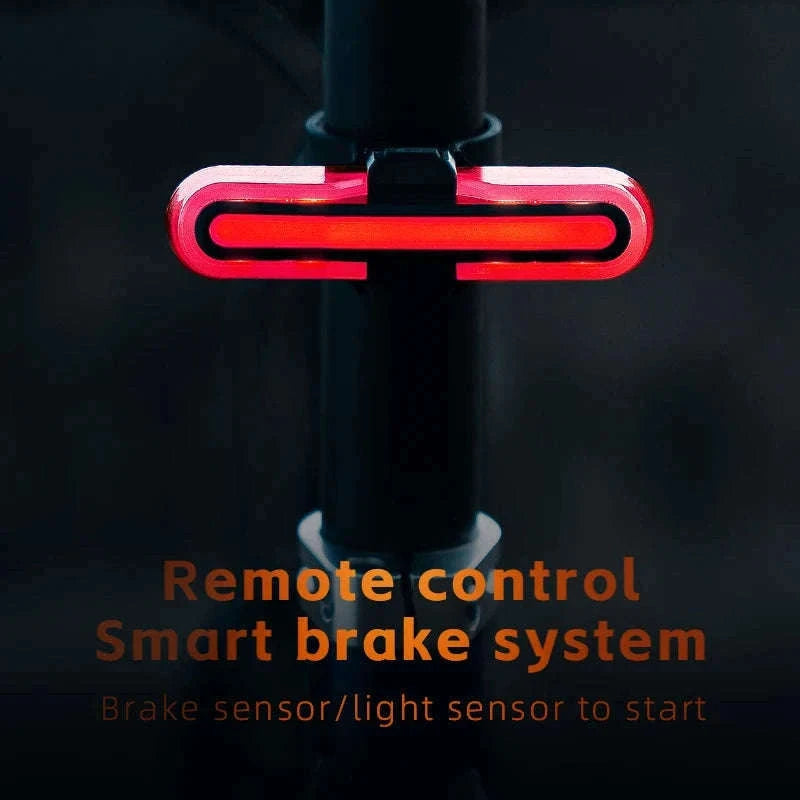 Smart Bicycle Tail Light with Brake Sensor, USB-C, IPX6 Waterproof-REX01