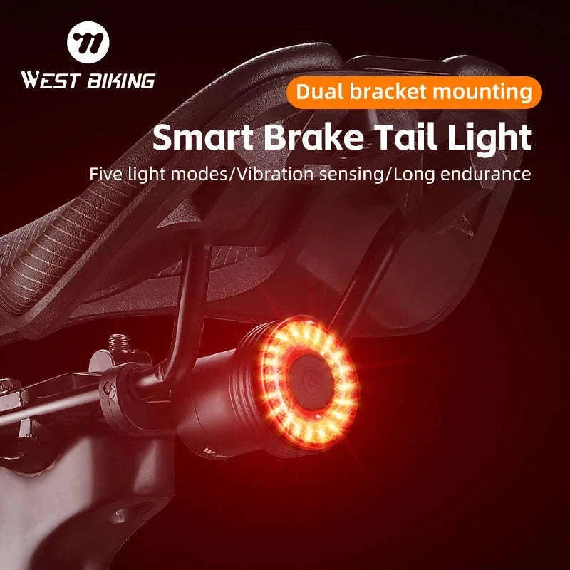 Smart Bike Tail Light with Auto Sensing for Safer Rides-0701367 A Style