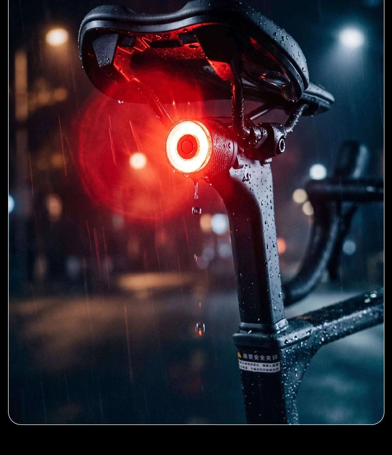 Smart Bike Tail Light with Brake Sensing & IPX6 Waterproof-Q1Ultra