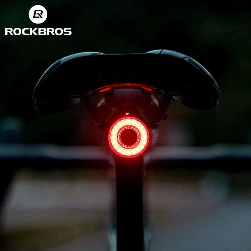 Smart Bike Tail Light with Brake Sensor and USB Rechargeable Waterproof Design-24520007001