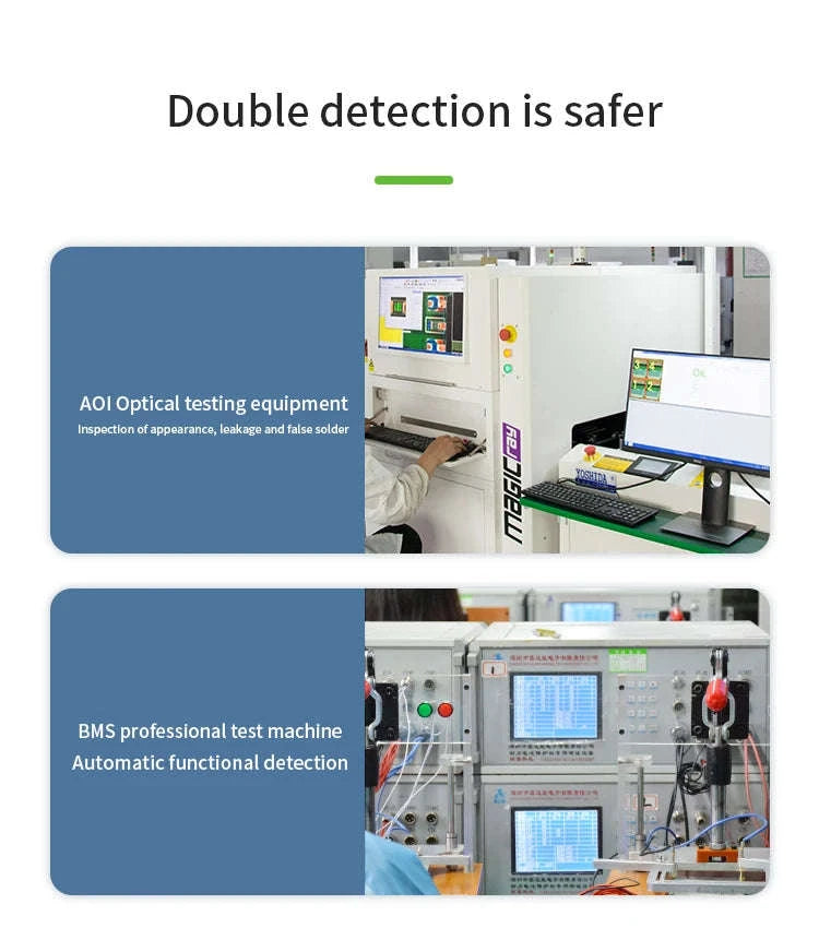 Smart BMS 7S–14S 24V 36V 48V Battery Management System with Bluetooth-3.7V NMC 20A / Build-in BT / China Mainland